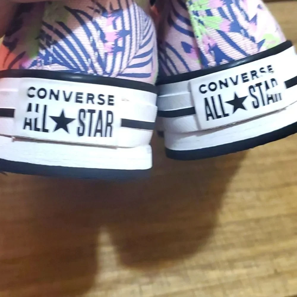 Converse Kids Chuck Taylor All Star Eva Lift Canvas Platform Pink/Green Sz 2